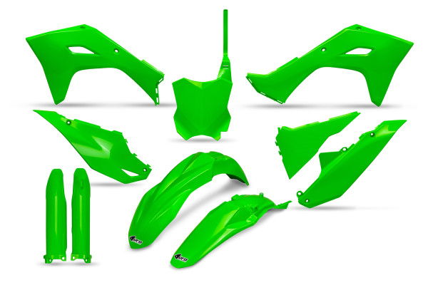 Full Plastic Kit neon green for Kawasaki KX 250 F - KX 450 XC - KX 450 X - KX 450 - KX 250